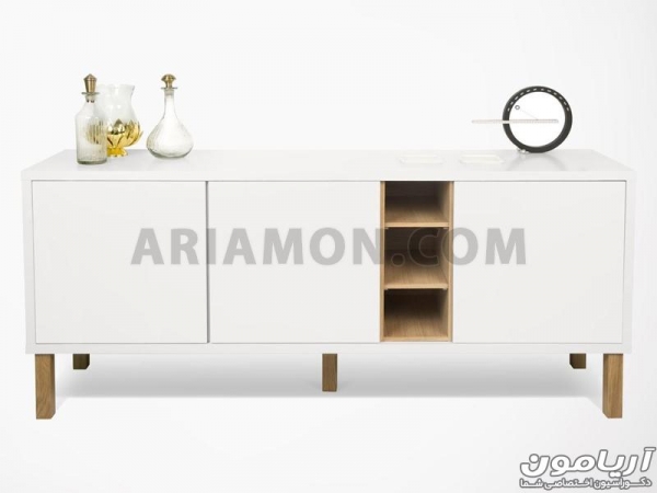 میز دکوری سفید ساده