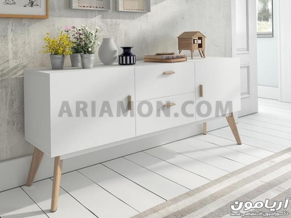میز کنسول دکوراتیو سفید