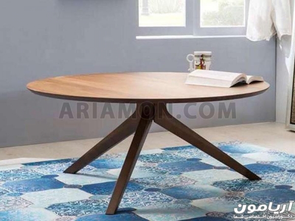 میز جلو مبلی گرد مدرن