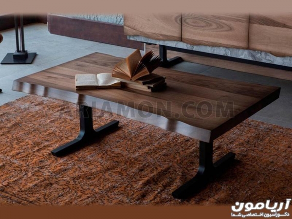 میز جلو مبلی چوبی