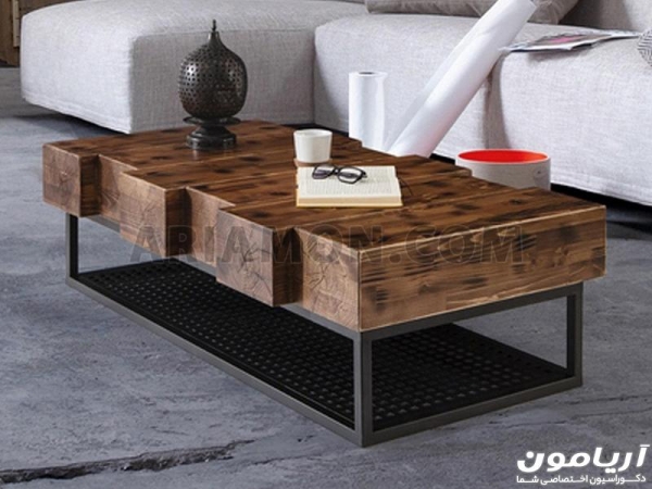 میز جلو مبلی چوبی کلاسیک