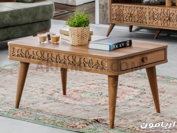 میز جلو مبلی چوبی