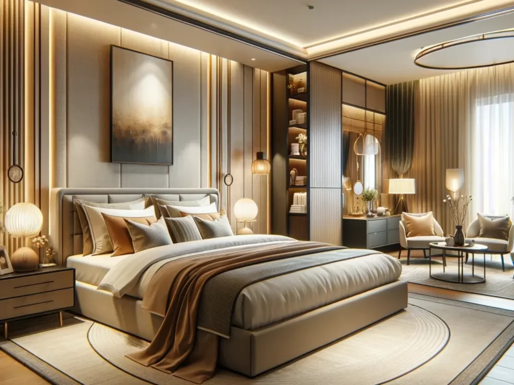 سرویس خواب ام دی اف پارچه ای