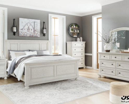 سرویس خواب دو نفره سفید