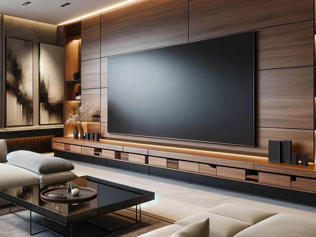 شیک ترین مدل عریض کشو دار میز تلویزیون