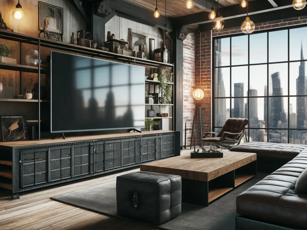 شیک ترین مدل میز تلویزیون مدرن سیاه رنگ