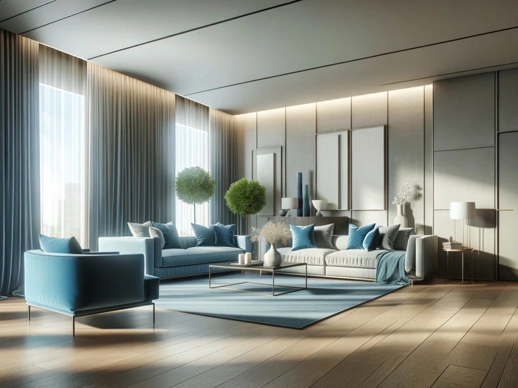 مبل راحتی آبی