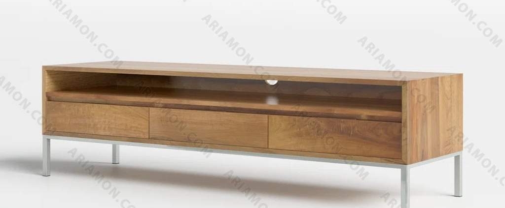 میز تلویزیون مدرن پایه فلزی