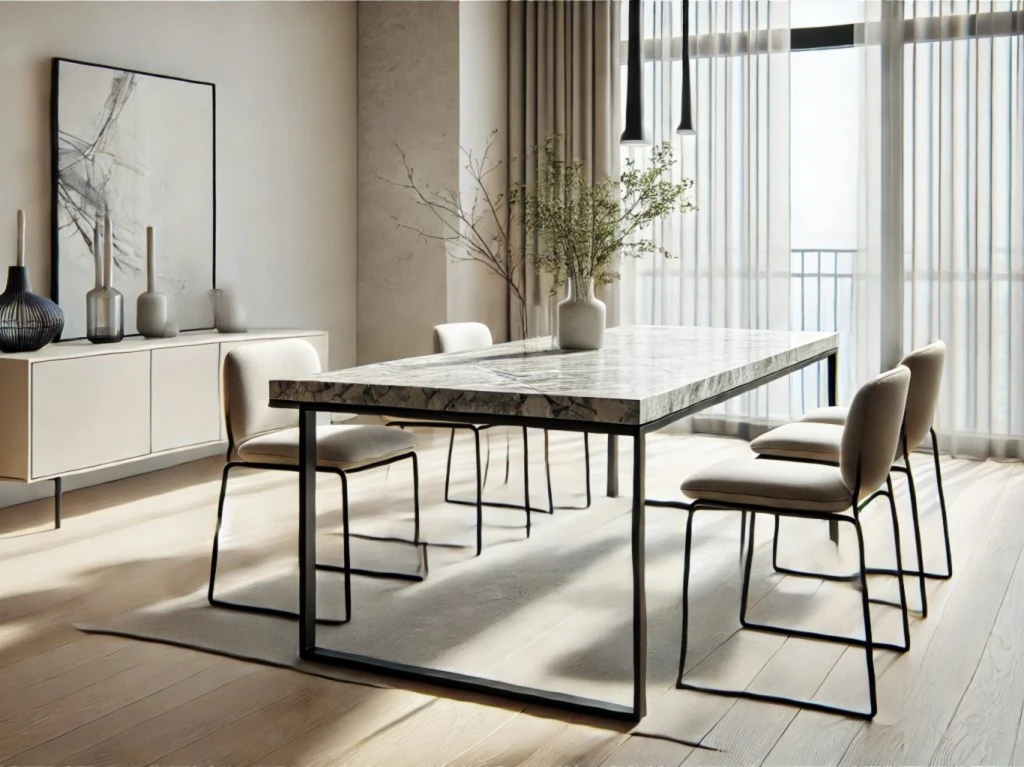 میز ناهارخوری مینیمال چهار نفره