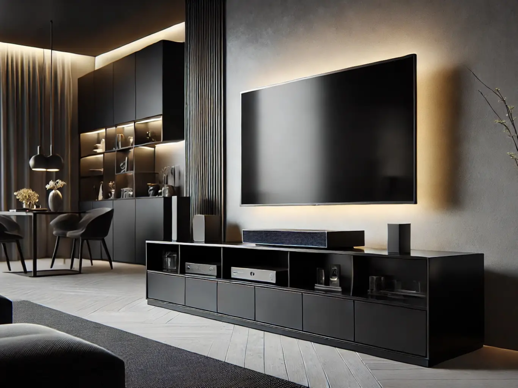 میز تلویزیون کشو دار مشکی