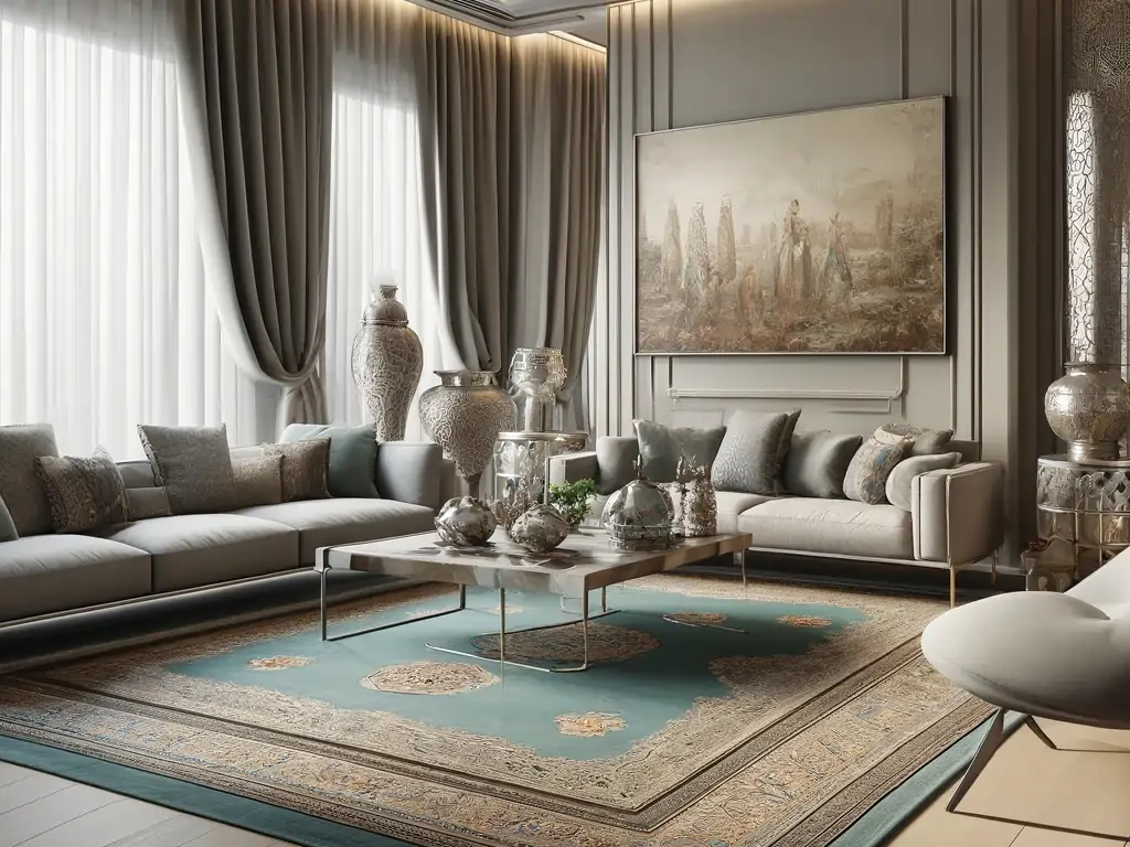 طراحی دکوراسیون پذیرایی ایرانی